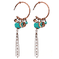 ASOS Hoop With Charm Drop Earrings