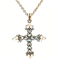 ASOS Pearl Cross Necklace