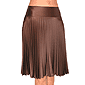 Pleated Satin Skirt
