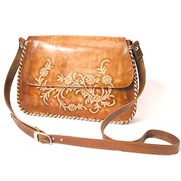 Tooled Leather Bag