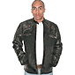 Vintage Style Leather Biker Jacket