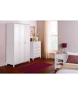 Aspen 3-Piece 3 Door Wardrobe Package - White