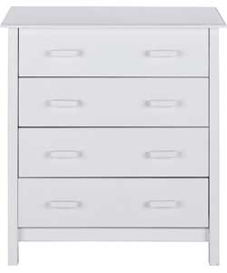 Aspen 4 Drawer Chest - White