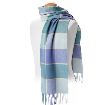 Check Lambswool Scarf