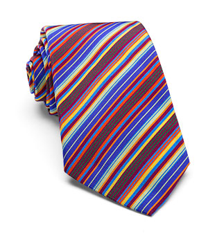 Multi-Stripe Silk Tie