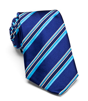 Satin Multi-Stripe Silk Tie