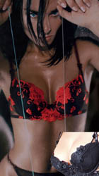 Diabolique padded plunge bra