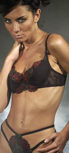 Noiressence padded plunge bra