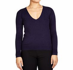 Assuili Marine cashmere blend V-neck jumper