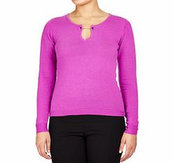 Assuili Purple cashmere blend chain jumper