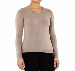 Assuili Taupe cashmere blend jumper
