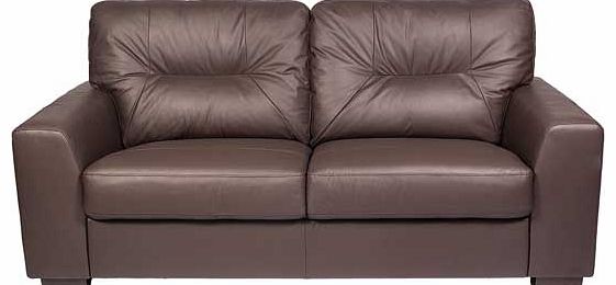Leather Sofa Bed - Chocolate