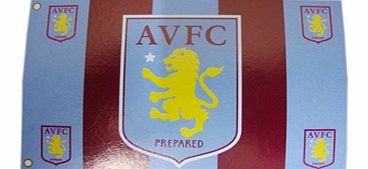 Aston Villa Accessories  Aston Villa FC Crest Flag (5 x 3)