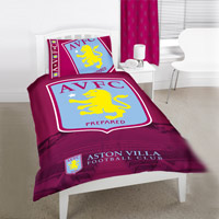 Aston Villa Crest Curtains 66x54.