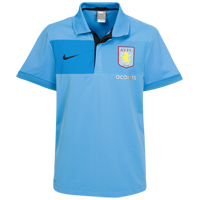 Aston Villa Nike 09-10 Aston Villa Travel Polo (blue)