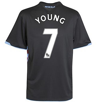 Nike 2010-11 Aston Villa Nike Away Shirt (Young 7)