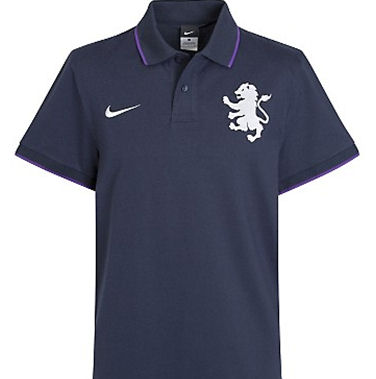 Nike 2010-11 Aston Villa Nike Travel Polo Shirt (Navy)