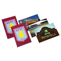 Aston Villa Pack of 5 Postcards.