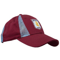 Aston Villa Panelled Cap - Claret/Sky.