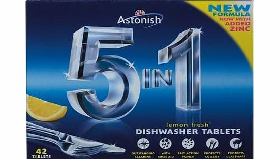 Astonish 42 Lemon Dishwasher Tables Astonish 5 In 1 Dish Washer Tables Super Performance