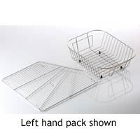 Astracast Accessory Pack for Lausanne Right Hand Single Bowl Sink - Basket and Drainer - LU10R