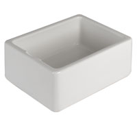 Belfast Single Bowl Ceramic Sink White