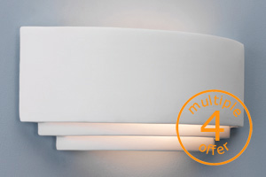 Astro Lighting 4 X Astro Amalfi Modern Ceramic Wall Lights