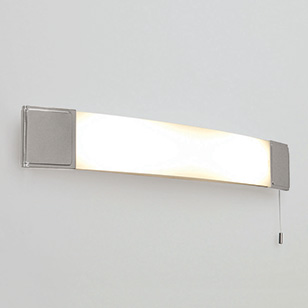 Astro Lighting Anja Bathroom Wall Light Modern Chrome With Glass Shade And Discreet Shaver Socket