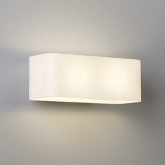 Astro Lighting Obround White Glass Wall Light