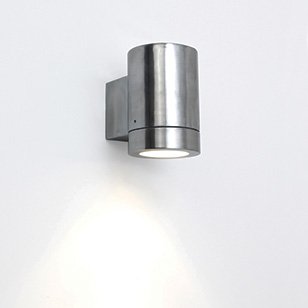 Astro Lighting Porto Modern Outdoor Wall Light In Polished Aluminium