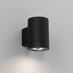 Porto Single LED Outdoor Wall Light in Black
