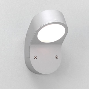 Astro Lighting Soprano Painted Silver Low Energy Outdoor Wall Light