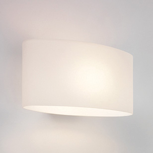 Astro Lighting Tokyo Modern Wall Light In White Opaque Glass