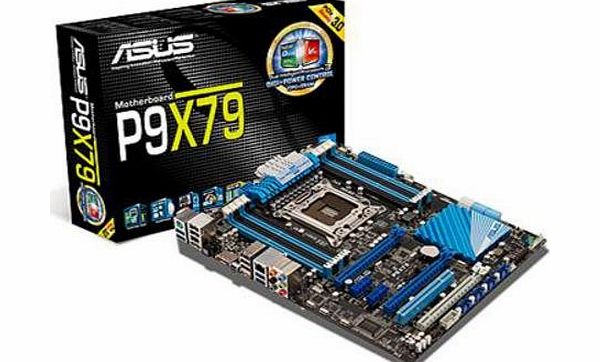 ASUS  P9X79 Motherboard Socket 2011, Intel X79, DDR3, ATX, PCI Express 3.0, Dual Intelligent Processors 3 with DIGI  Power Control)