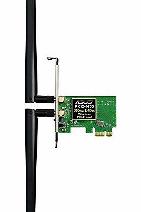 ASUS  PCE-N53 300Mbps Wireless Network Interface Card