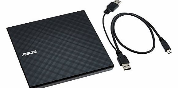 ASUS  SDRW-08D2S-U Lite External 8x DVD Writer / USB 2.0 / Black