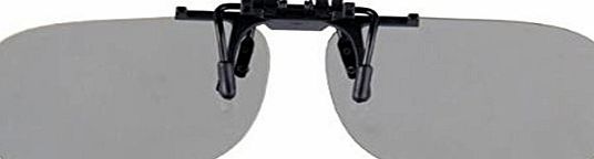 ASVP Shop Passive Universal 3D Flip Up Clip on Glasses for Prescription Eyewear for use with all Passive 3d Tvs Cinema and Projectors