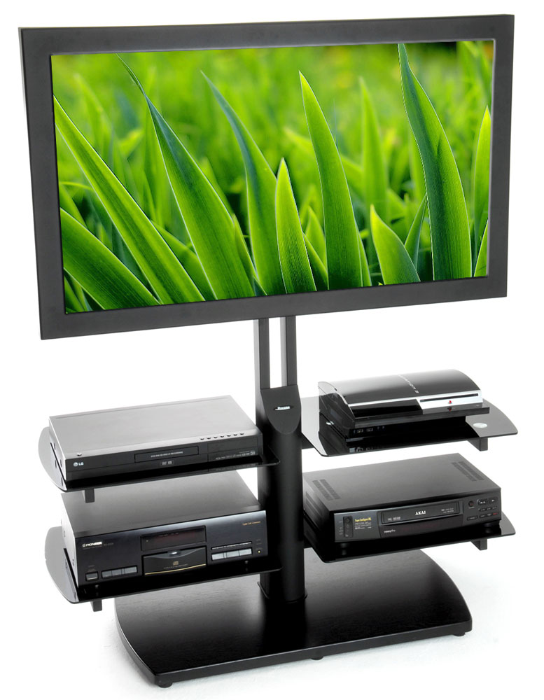 Cuatro 120 Black LED and LCD TV Stand