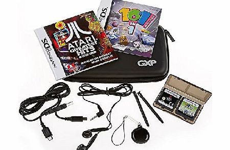 Atari  GREATEST HITS VOLUME 1 amp; 101 IN 1 EXPLOSIVE MEGAMIX GAME FOR NINTENDO DS / 3DS / DSi XL / DSi / DS Lite - 150 GAMES ON 2 DISCS - INCLUDES ACCESSORY TRAVEL PACK WITH STORAGE CASE, EARPHONES, 