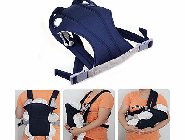 atdoshop (TM) Infant Baby Carrier Newborn Kid Wrap Backpack Comfort Sling (Dark blue)