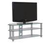 AT130-BP TV Stand - clear glass