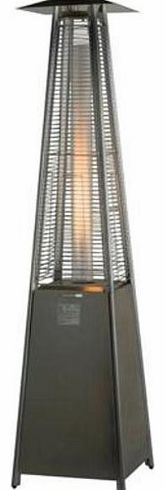 Athena - Living Flame 9.3 Kw Patio Heater c/w Free Cover