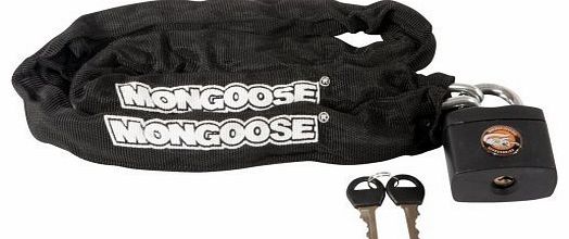 Mongoose BMX Key Lock with Covered Chain Athletics, Exercise, Workout, Sport, Fitness