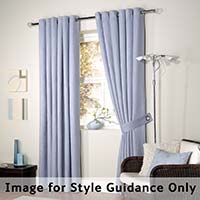 Lined Faux Suede Eyelet Curtain Latte 167 x 137cm