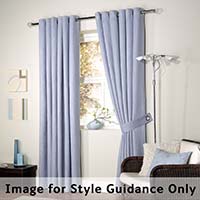 Lined Faux Suede Eyelet Curtain Stone 228 x 137cm