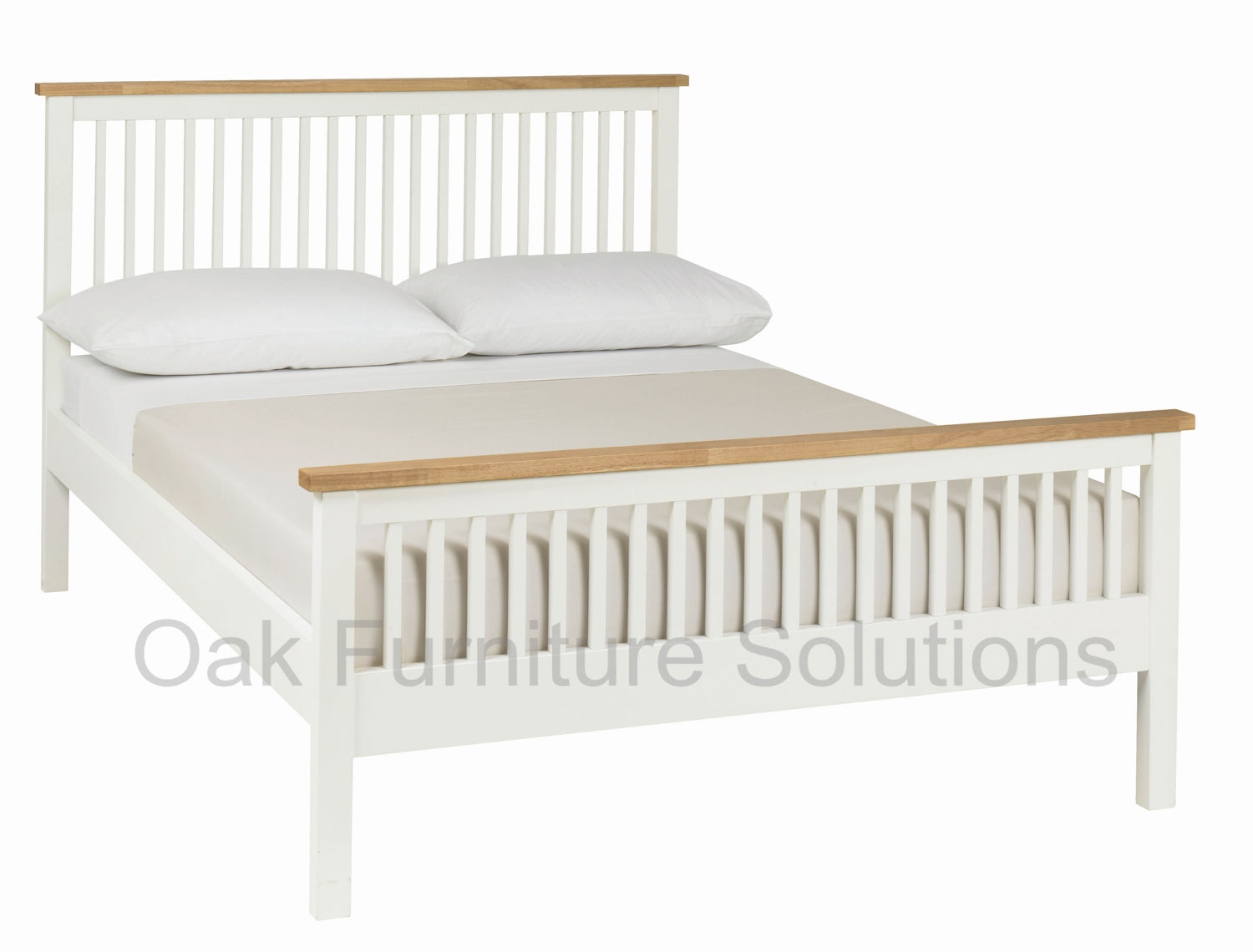 Two Tone High Footend Bedstead - 122cm -