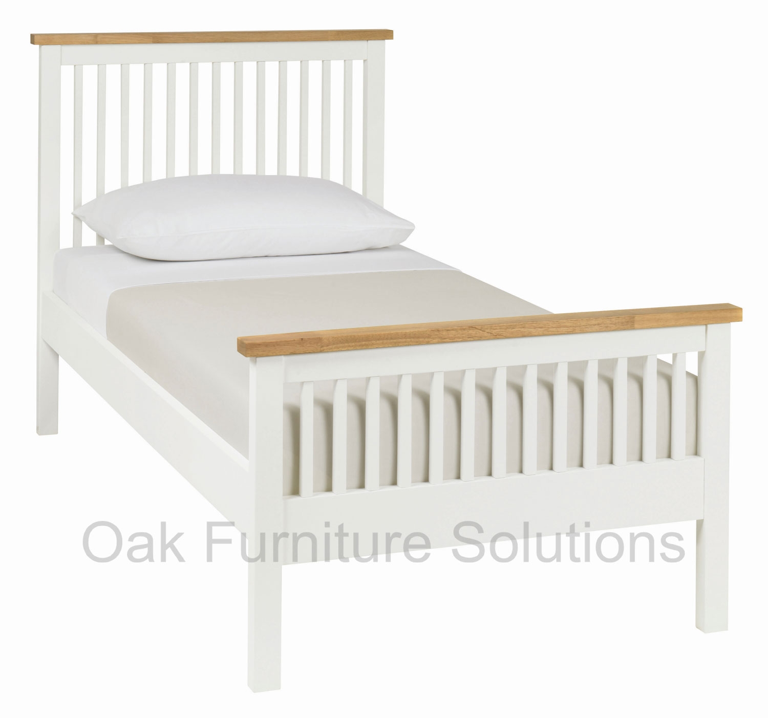 Two Tone High Footend Bedstead - 90cm -