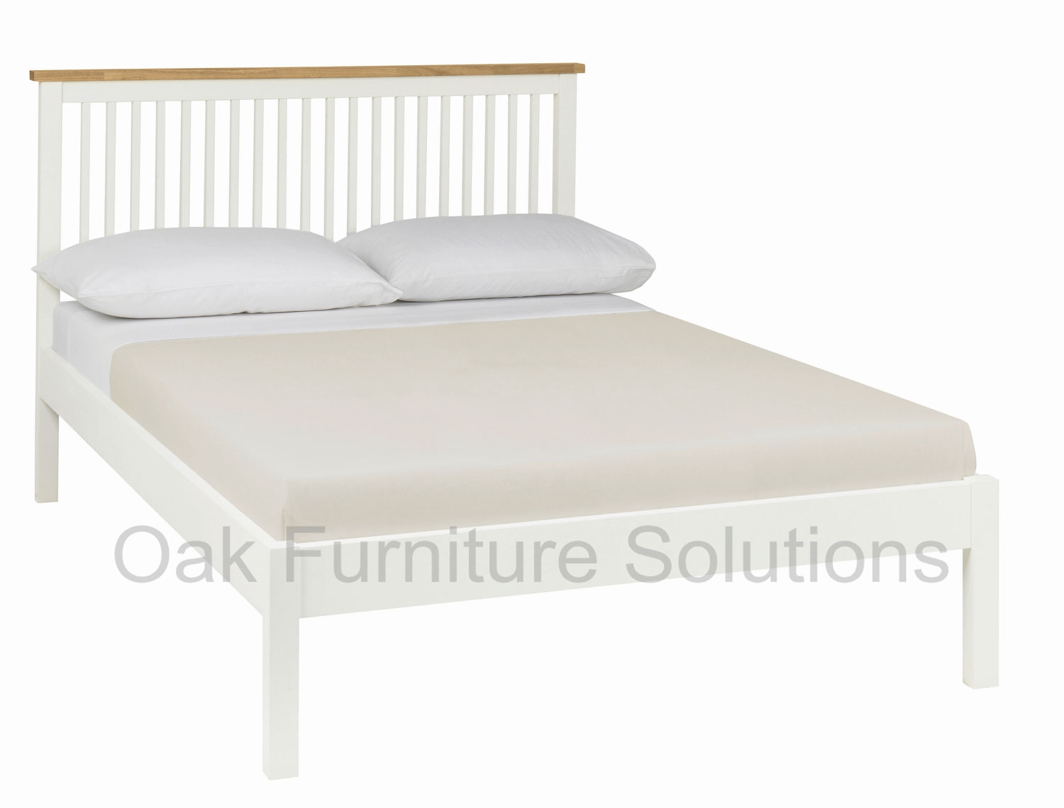 Two Tone Low Footend Bedstead - 135cm -