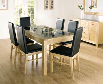 atlantis End Extension Dining Table and 6 Chairs