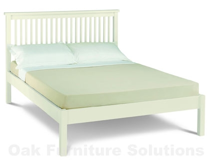 Ivory Bedstead - Double - Low Footend